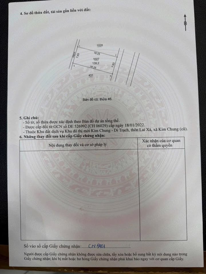 Đất dịch vụ Thăng Long 9 Kim Chung Hoài Đức 139.2m² giá 19.5 tỷ - Đầu tư sinh lời bền vững!