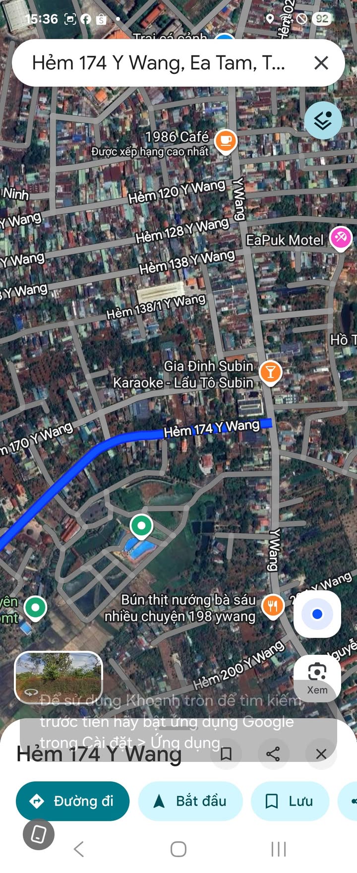 Đất Mặt Tiền Hẻm 174 Y Wang 135m² giá 1.4 tỷ - Pháp lý rõ ràng, đầu tư tiềm năng!