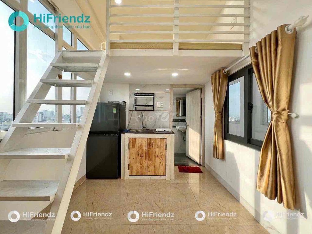 Căn hộ Duplex tầng 7 quận Bình Thạnh 35m² giá 5.3 triệu - View kính siêu đẹp