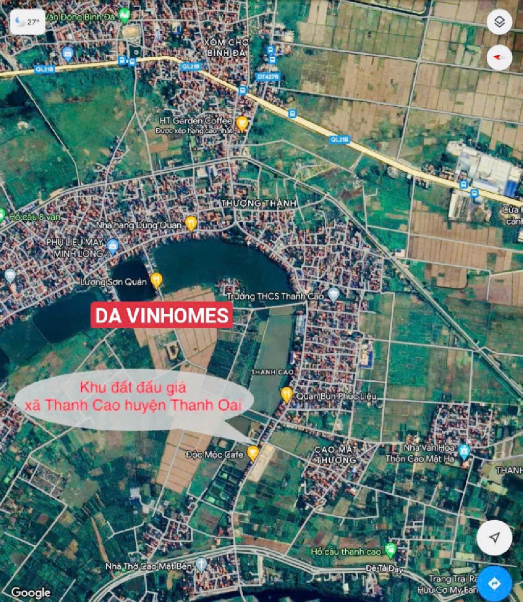Đất nền Thanh Cao, Thanh Oai 63m² giá 5.75 tỷ - Cơ hội đầu tư hấp dẫn!