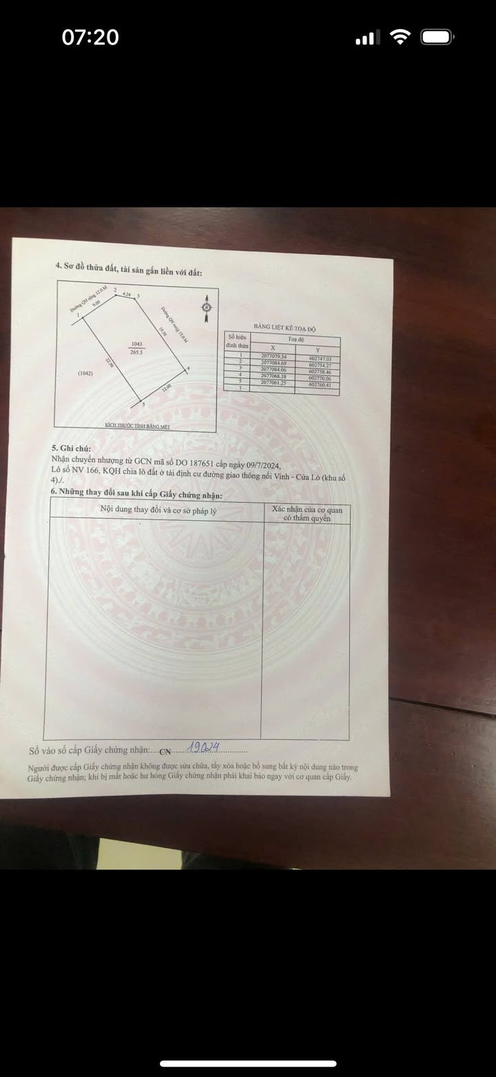 Đất nền tái định cư Nghi Hương Cửa Lò 265,5m² giá 6.637 tỷ - Lô góc đẹp, nhanh tay sở hữu!