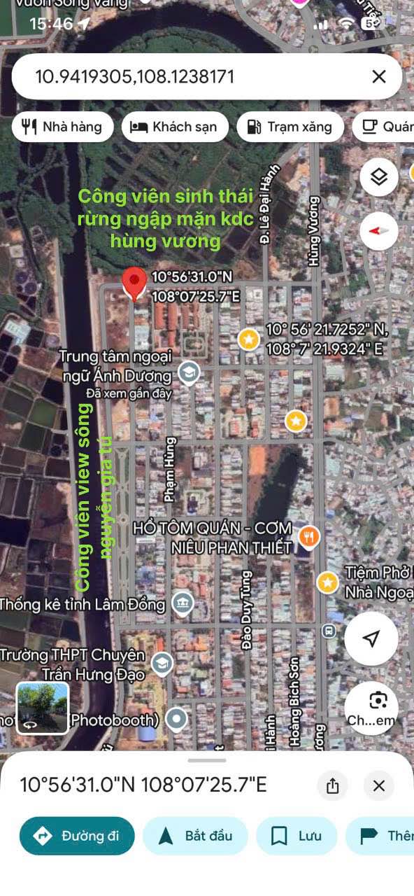 Đất nền mặt tiền Hoàng Văn Thái, Phú Thủy 350m² giá 11.5 tỷ - View công viên thoáng mát!