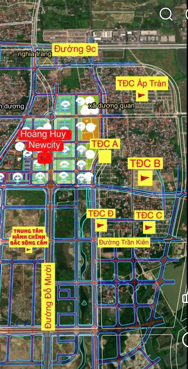 Đất tái định cư khu C Bắc Sông Cấm 105m² giá 6 tỷ - Vị trí đẹp, giao thông thuận tiện!