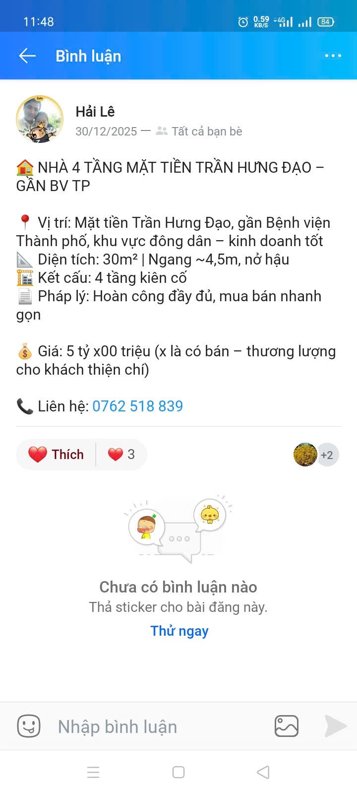 Nhà 4 tầng Trần Hưng Đạo, Quy Nhơn 30m² giá 5 tỷ - Đầu tư kinh doanh sinh lời!