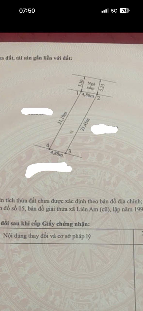 Đất Liên Am, Vĩnh Bảo, Hải Phòng 101m² - Bán gấp, giá thỏa thuận!