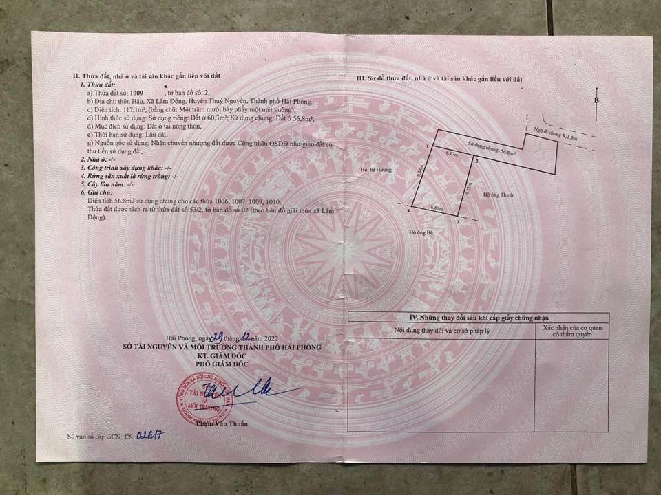 Đất thổ cư Thôn Hầu, Lâm Động, 60.3m² giá 1.2 tỷ - Vị trí đẹp, dân cư đông đúc!