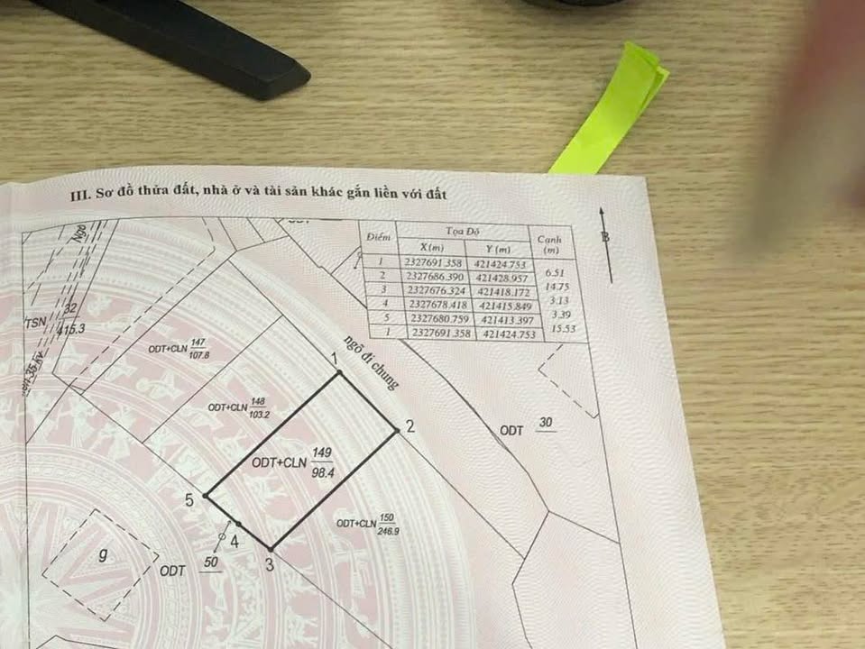 Đất nền Hoành Bồ 98m² chỉ 1.2 tỷ - Ngõ ô tô, hướng Đông Bắc