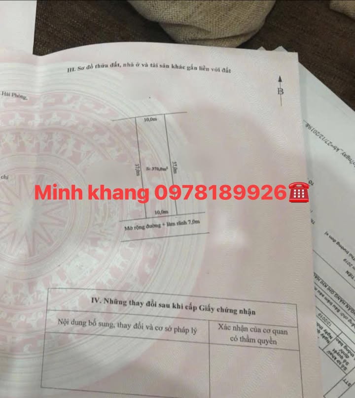 Đất thổ cư Bạch Đằng Tiên Lãng 370m² giá thỏa thuận - Mặt tiền 10m, vị trí đắc địa!