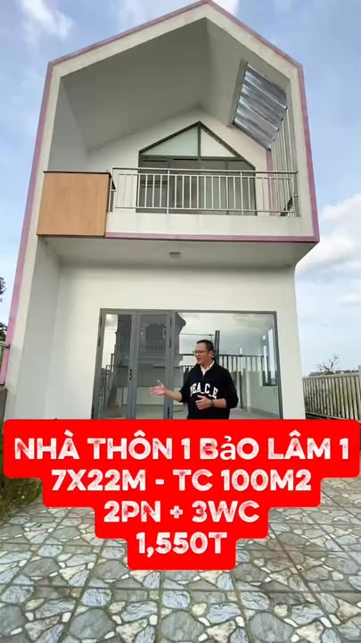Nhà 7x22m tại Lộc Quảng, Bảo Lâm giá 1.55 tỷ - Chỉ cần dọn vào ở ngay!