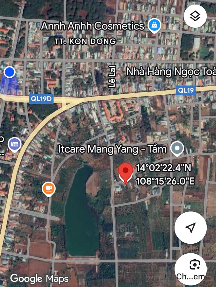 Đất nền lô góc 2 mặt tiền xã Mang Yang 204m² giá 900 triệu - Cơ hội đầu tư tuyệt vời!