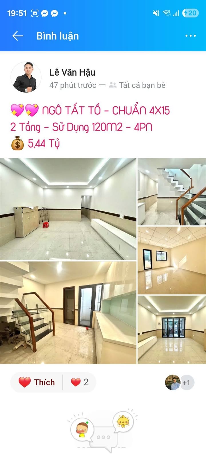 Nhà phố Nơ Trang Long Bình Thạnh 52m² giá 5.45 tỷ - Gần chợ và trường học!