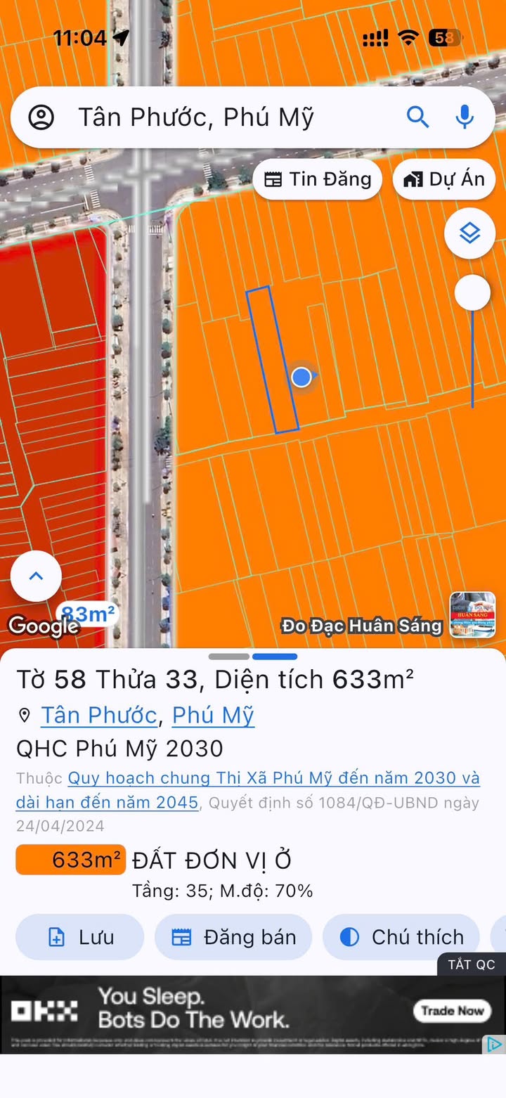 Nhà cấp 4 Tân Phước, Phú Mỹ 630m² giá 6.5 tỷ - Sân vườn rộng rãi, không gian sống lý tưởng!