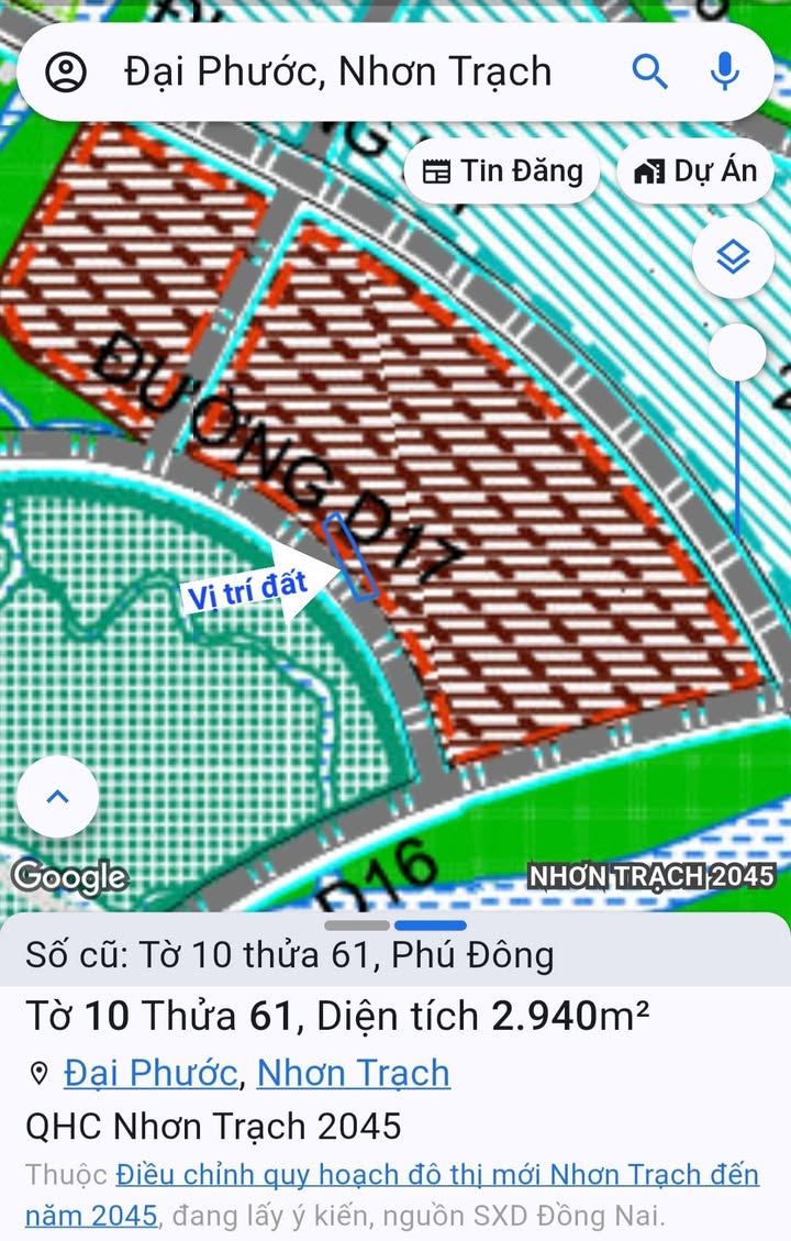 Đất nông nghiệp 2940m² tại Phú Đông, Nhơn Trạch - Giá thỏa thuận hấp dẫn!