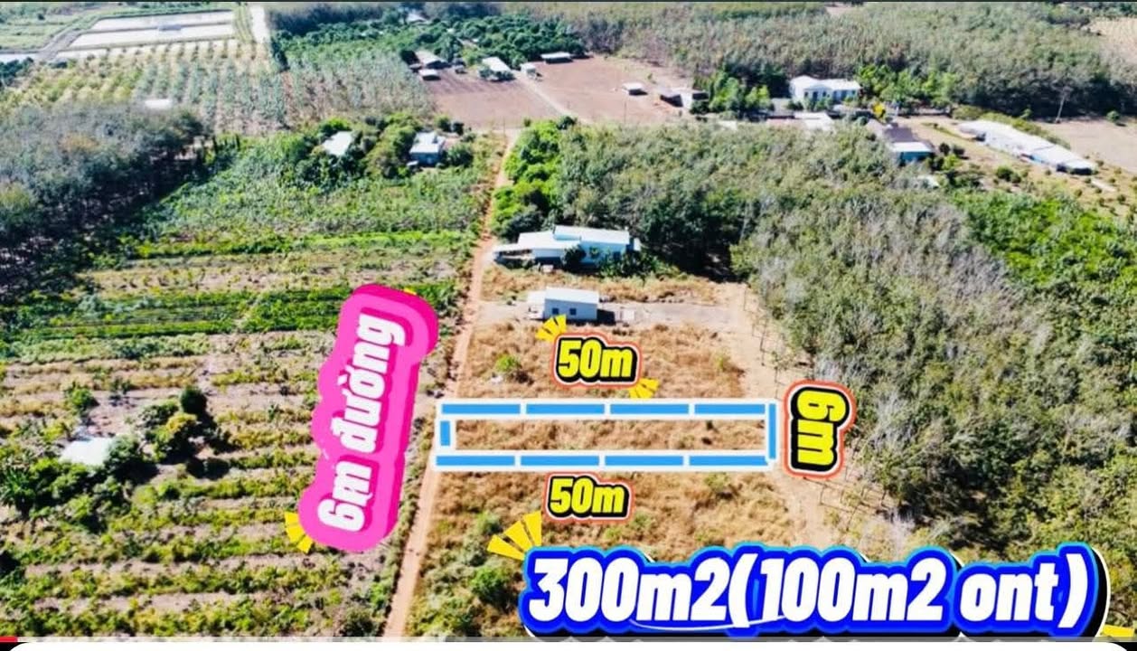 Đất nền Bù Gia Mập 300m² giá 165 triệu - Tiềm năng đầu tư sinh lời!