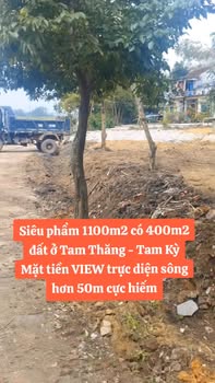 Đất vườn Tam Thăng 1100m² giá 2 tỷ - VIEW trực diện Sông hiếm có!