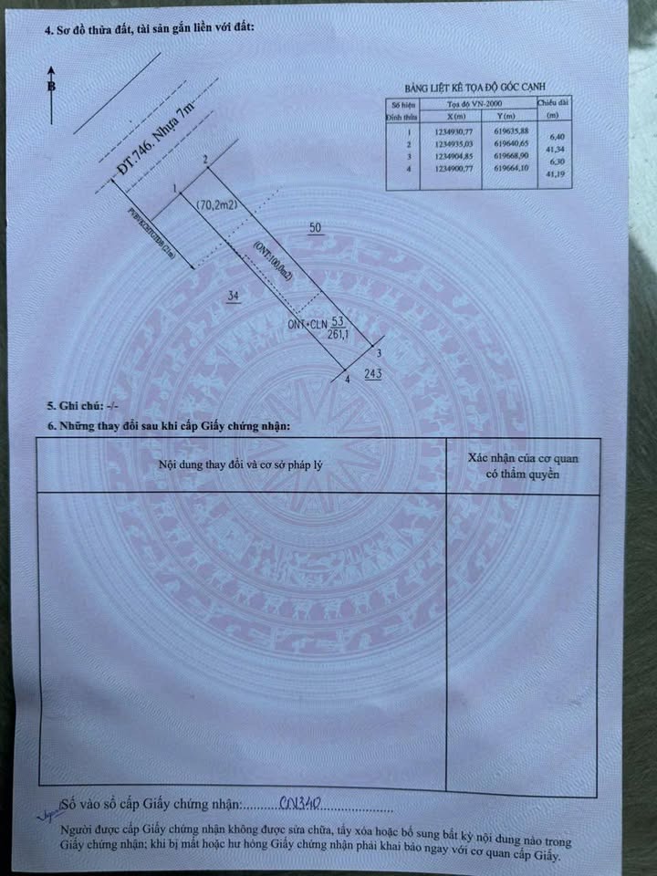 Nhà mặt tiền đường ĐT 746, Tân Định, Bắc Tân Uyên 252m² - Kinh doanh sầm uất!