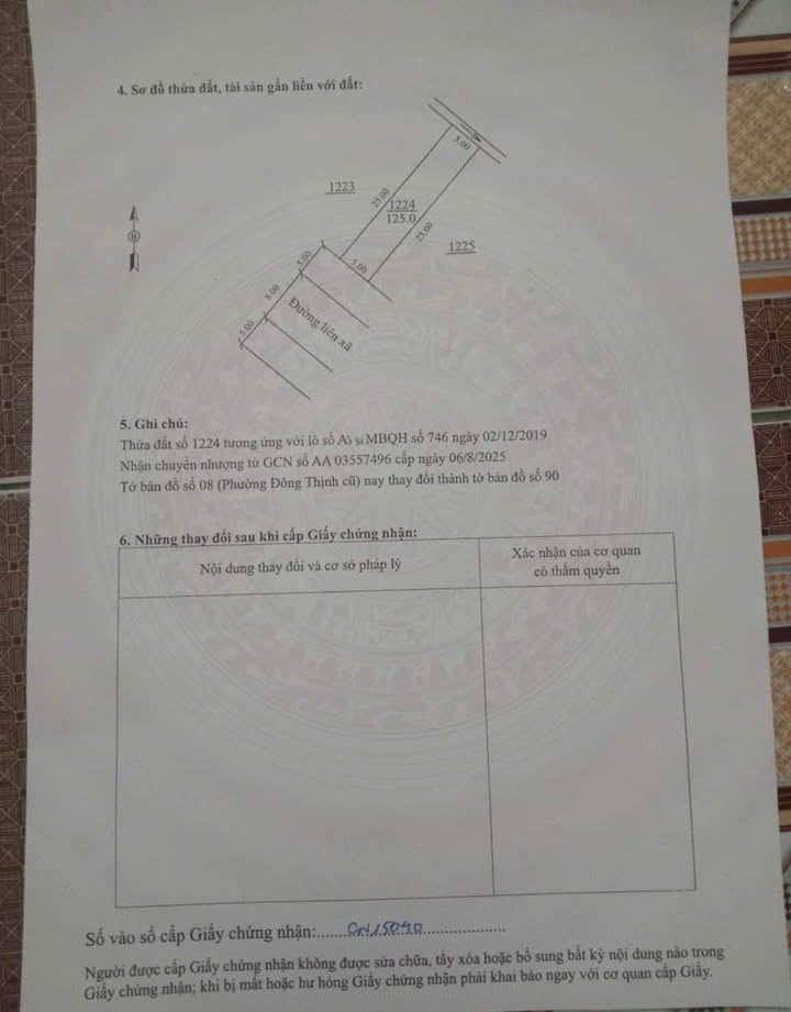 Đất nền Đông Thịnh, Đông Sơn 125m² giá 1 tỷ - Cơ hội đầu tư hiếm có!