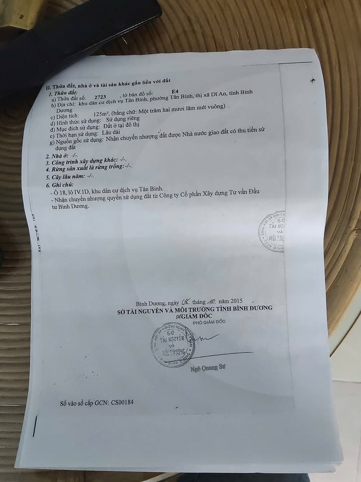 Nhà phố Dĩ An 125m² giá 6.2 tỷ - Chính chủ bán gấp!