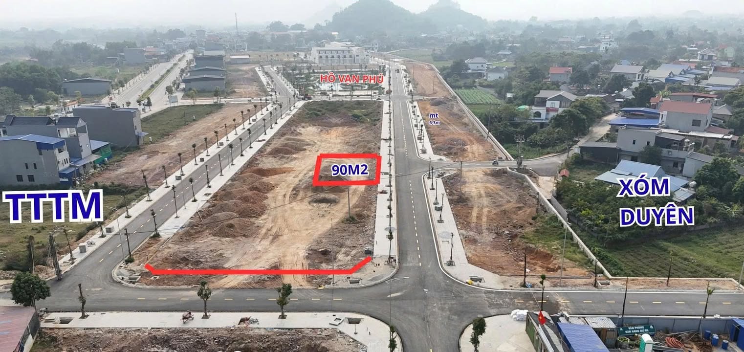 Đất nền KĐT Vạn Phú Thái Nguyên 90m² giá 1 tỷ - Sổ đỏ chính chủ, vị trí đắc địa!