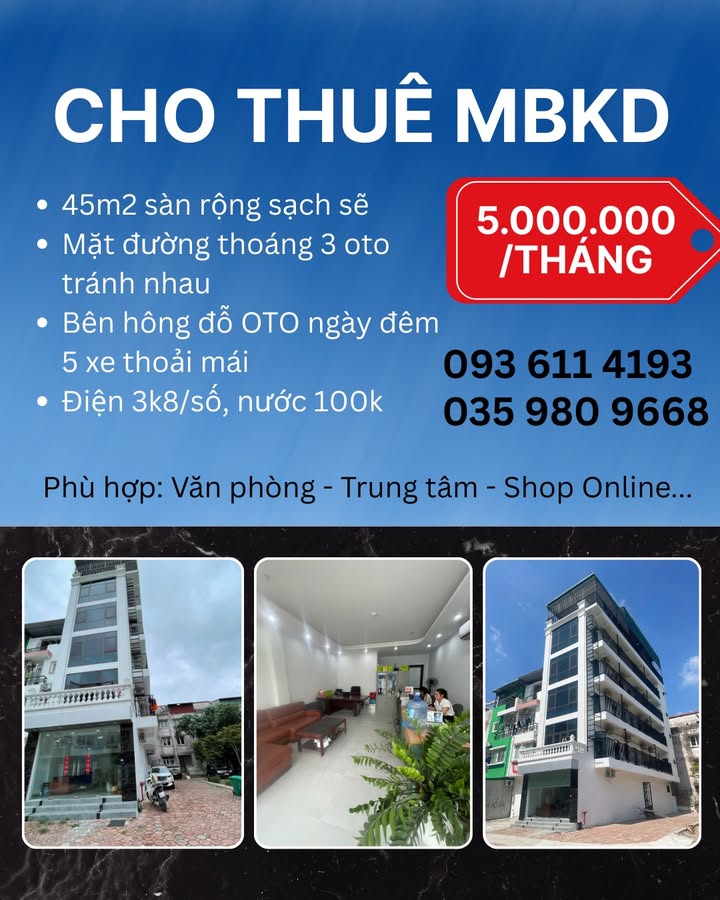 Shophouse cho thuê tại Khu Đô Thị 15lk26 Trịnh Văn Bô 40m² giá 5 triệu - Miễn phí tháng đầu!