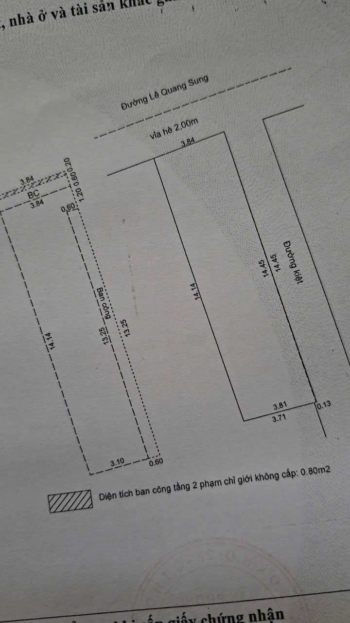 Dãy trọ 3 tầng mặt tiền Lê Quang Sung 54m² - Đầu tư sinh lời ngay!
