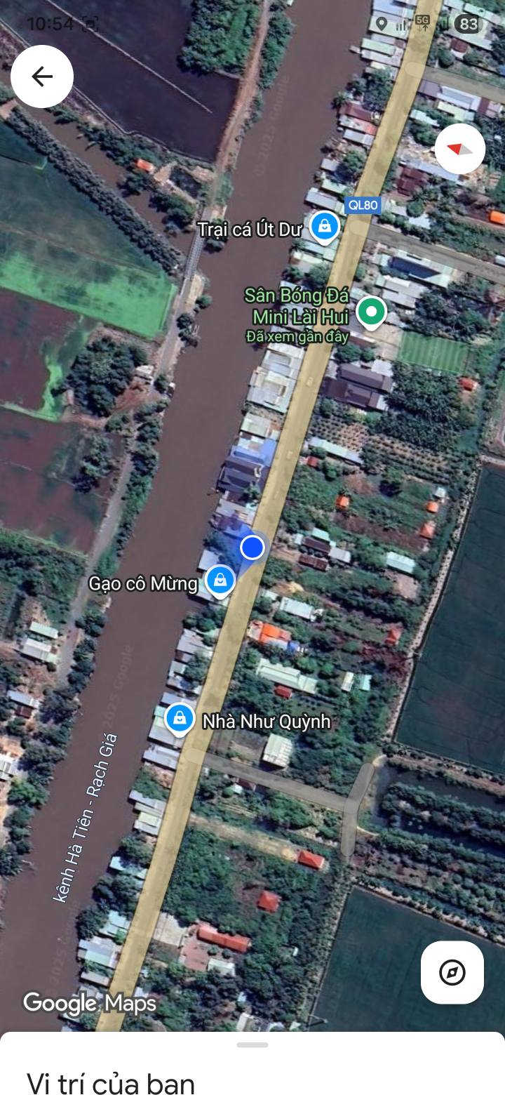 Đất mặt tiền Quốc lộ 80 Kiên Lương 115m² - Vị trí đắc địa, sổ hồng chính chủ!