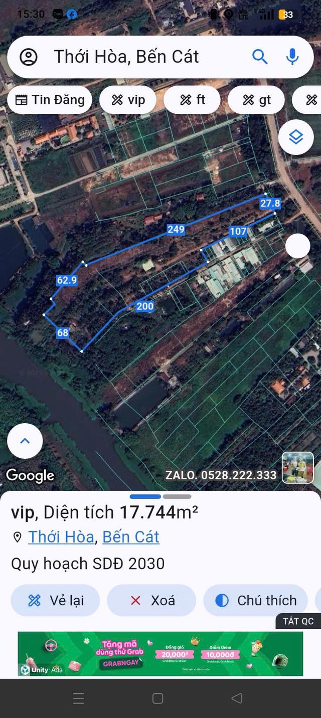 Đất nền Thới Hòa, Bến Cát 17.744m² giá 60 tỷ - Đầu tư sinh lời cao!