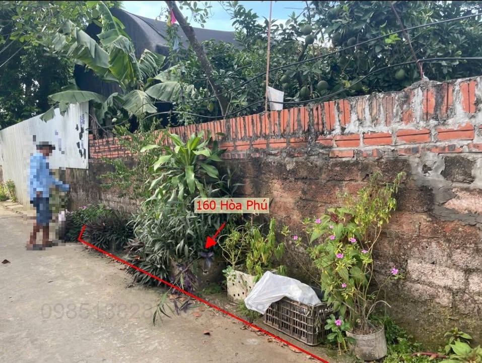 Đất Hòa Phú 160m² giá 2 tỷ - Ô tô đỗ tận đất, đầu tư lý tưởng!