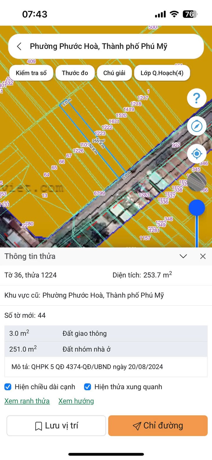Đất nền đường Thiên Hộ Dương, Tân Phước, 250m² giá 2.4 tỷ - Cơ hội đầu tư tuyệt vời!