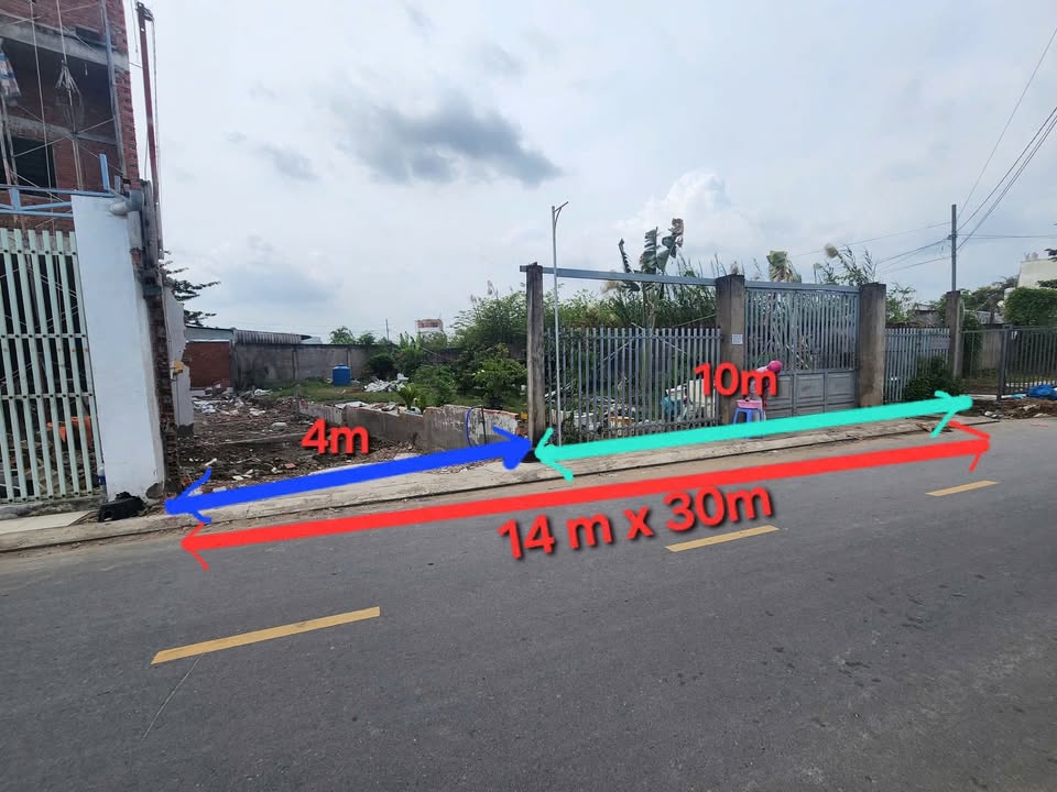 Đất góc 2 mặt tiền Làng hoa Bà Bộ, Bình Thủy, Cần Thơ 420m² - Đầu tư sinh lời cao!