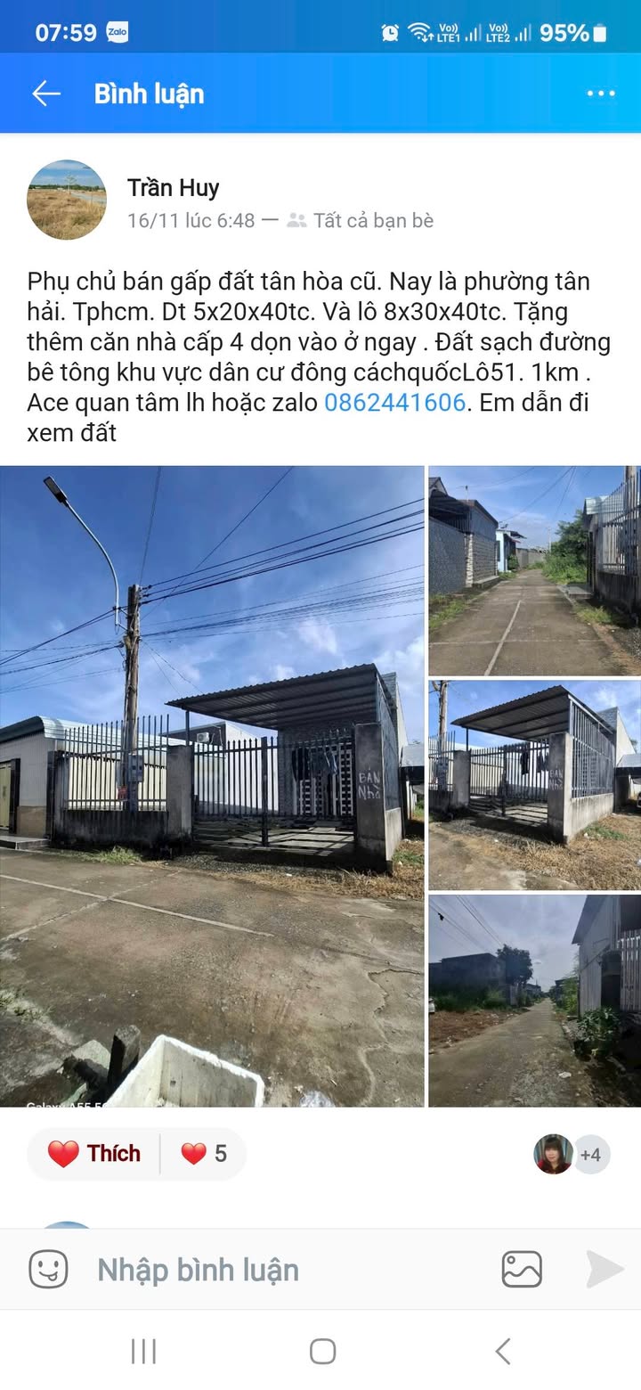 Đất nền Tân Hải, Phú Mỹ 100m² giá 1.1 tỷ - Bán gấp, chính chủ!