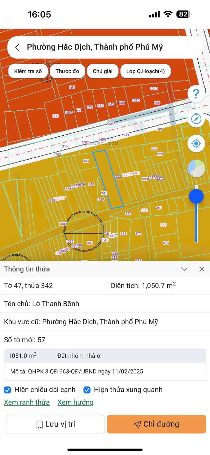 Đất thổ cư đường Suối Nhum, Hắc Dịch 1065m² giá 4.75 tỷ - Đầu tư sinh lời ngay!