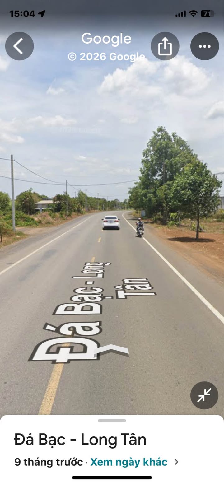 Đất nền xã Long Tân, Đất Đỏ 3757m² giá 4.5 tỷ - Mặt tiền đường nhựa chính