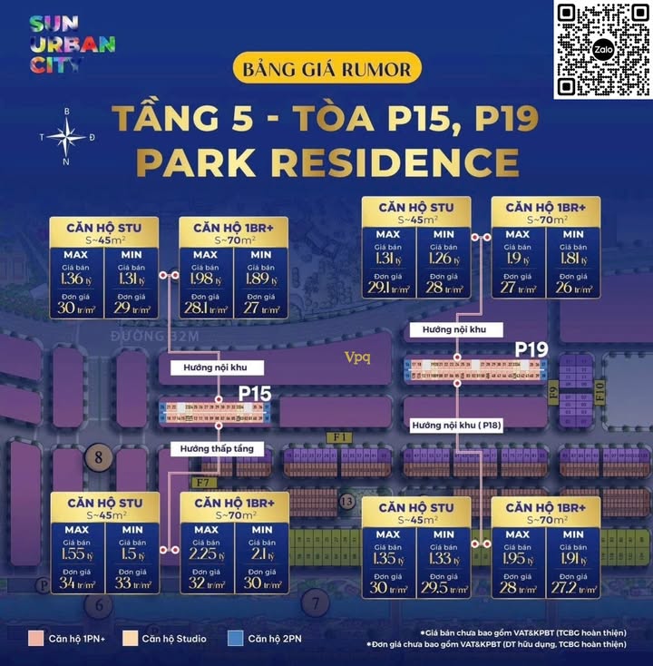 Căn hộ Park Residence Phủ Lý 45m² giá 1.26 tỷ - Không gian sống lý tưởng giữa công viên