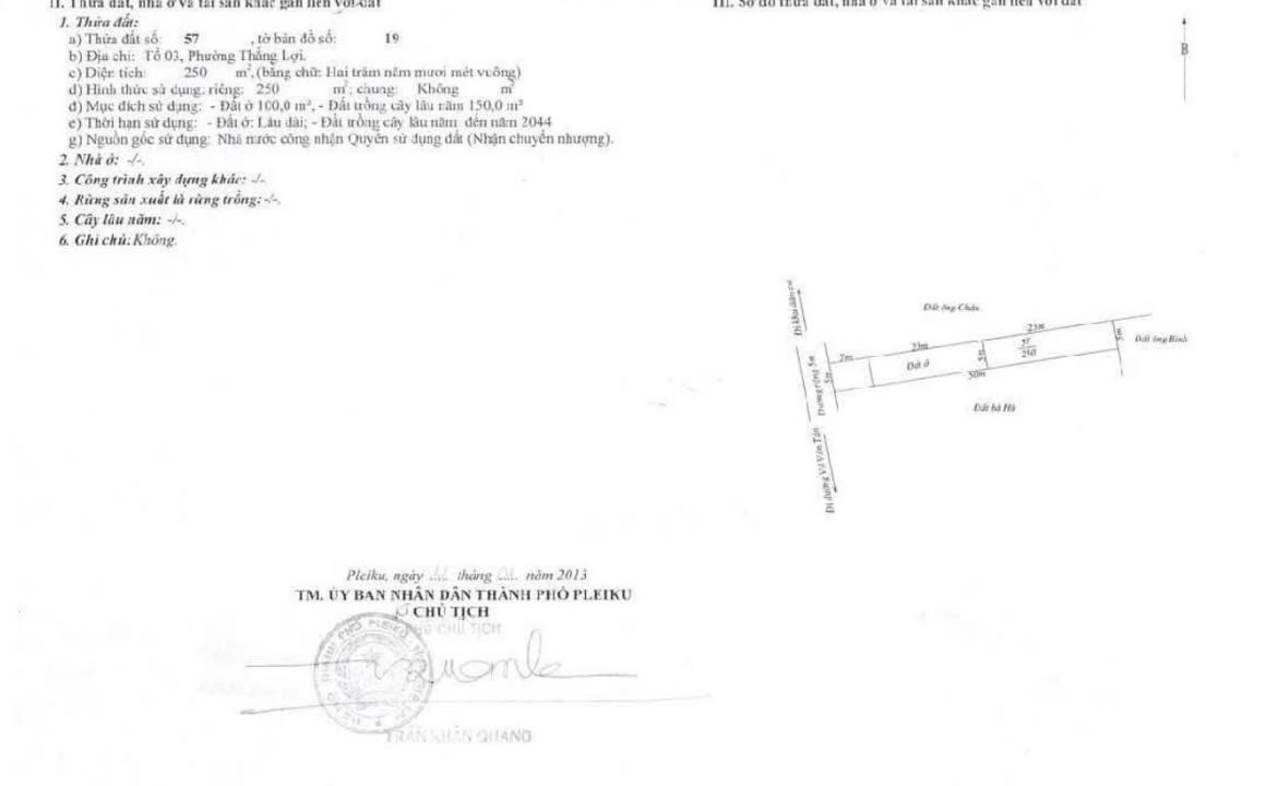 Đất thổ cư 250m² đường Võ Văn Tần, phường Thắng Lợi, giá 1.5 tỷ - Cơ hội đầu tư tuyệt vời!