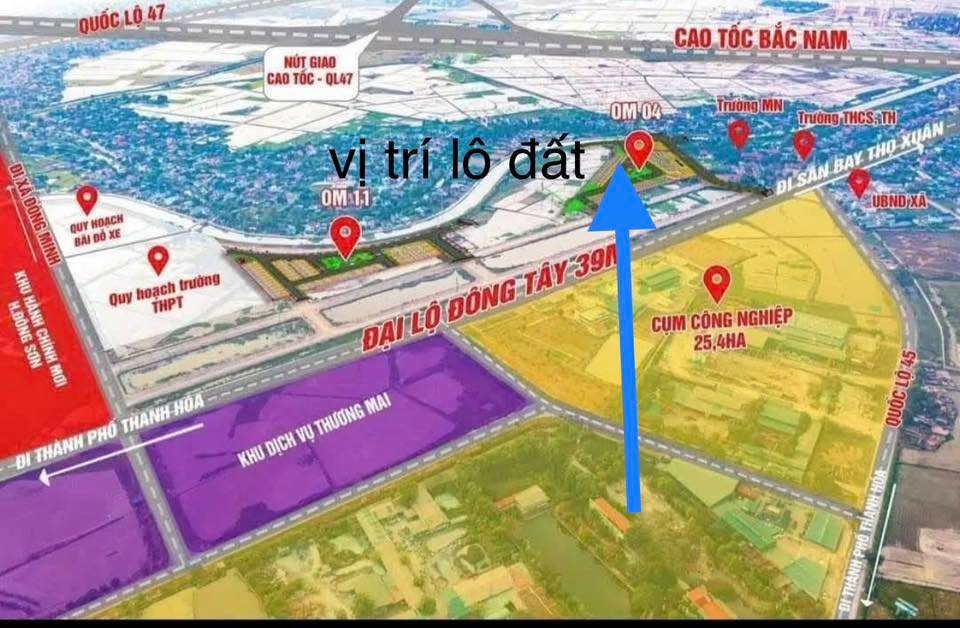 Đất nền Rừng Thông, Đông Sơn, Thanh Hóa 120m² - Chính chủ bán gấp!