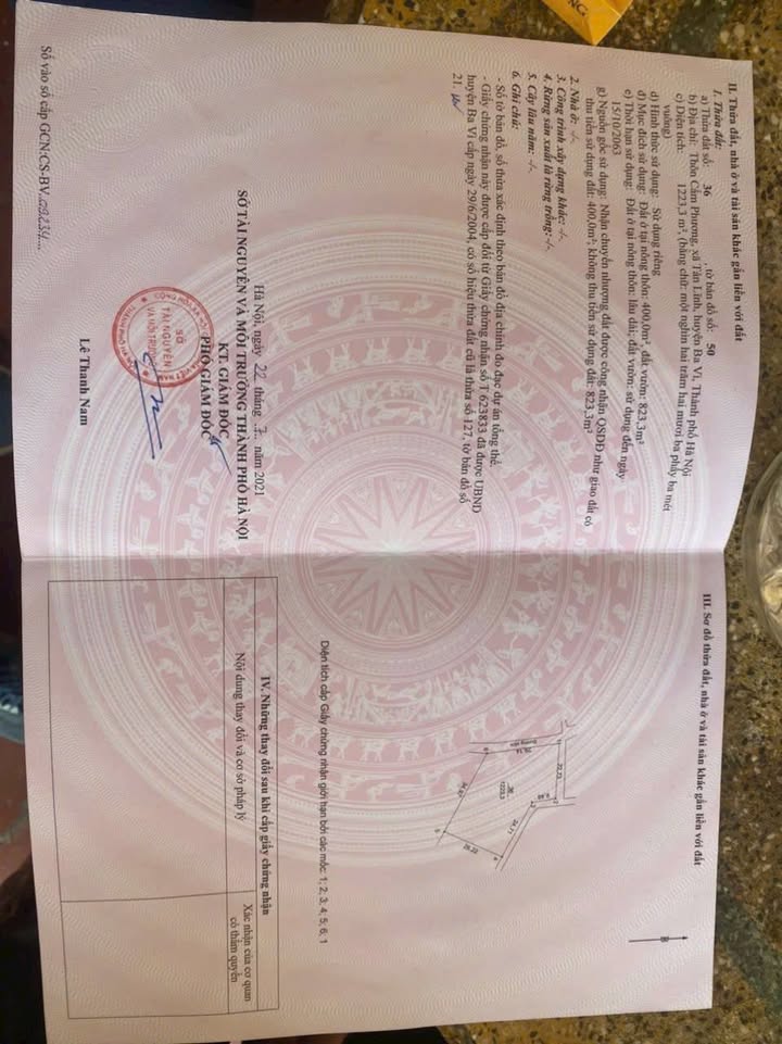 Đất nền Cẩm Phương - Suối Hai 1223m² giá thỏa thuận - Tiềm năng đầu tư lớn!