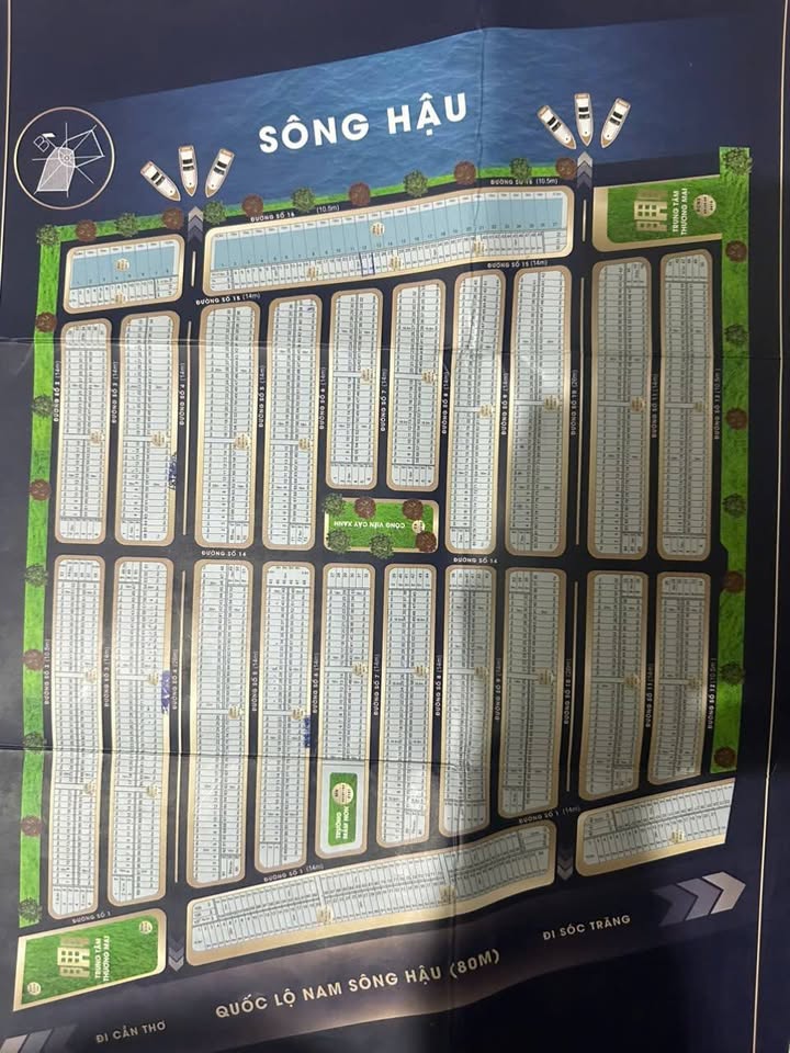 Đất nền Vạn Phát Sông Hậu - Đường số 15, Hậu Giang - Diện tích 160m² chỉ 1.55 tỷ!