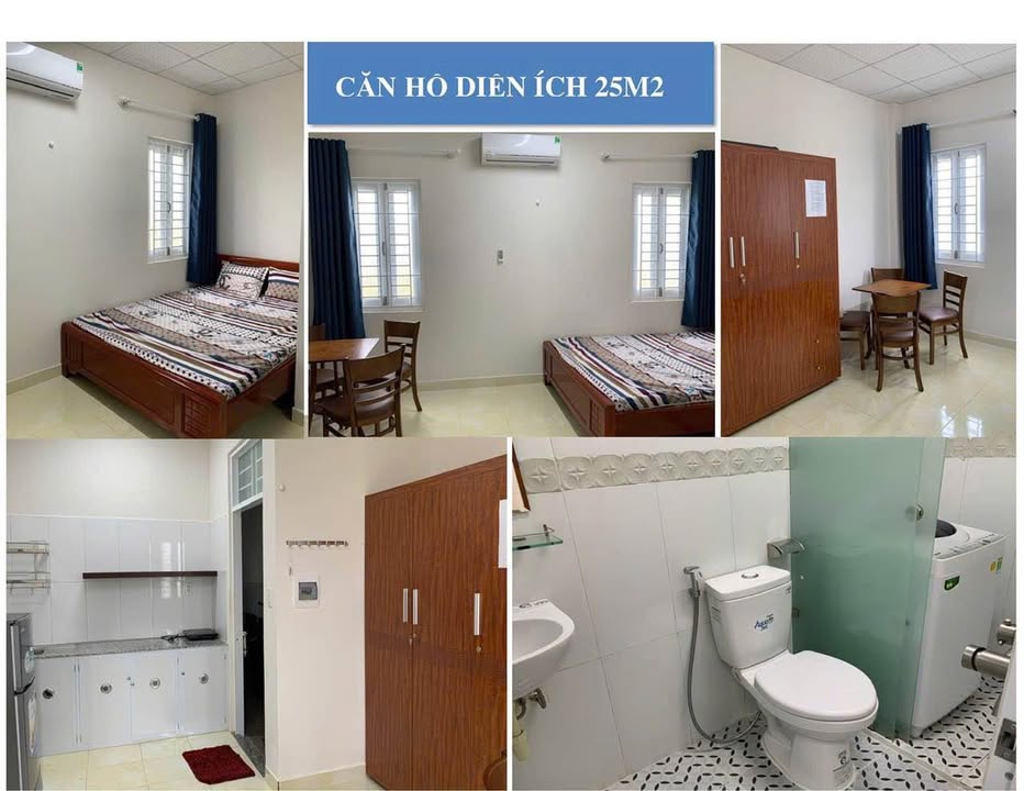 Căn hộ cho thuê tại Hòa Xuân Đà Nẵng 25m² giá chỉ 3,2 triệu - Đầy đủ nội thất tiện nghi!