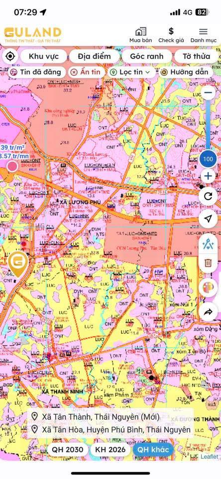 Đất thổ cư Kha Sơn Phú Bình 122m² giá 600 triệu - Tiềm năng tăng giá lớn!