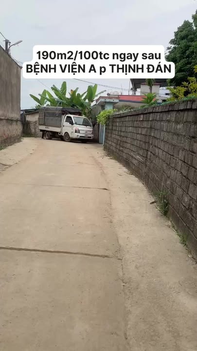 Đất nền Thịnh Đán Thái Nguyên 190m² giá 2 tỷ - Đầu tư sinh lời ngay!