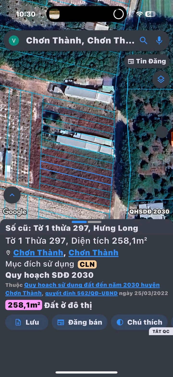 Đất nền 250m² tại Chơn Thành - Giá chỉ 600 triệu - Đầu tư sinh lời bền vững!