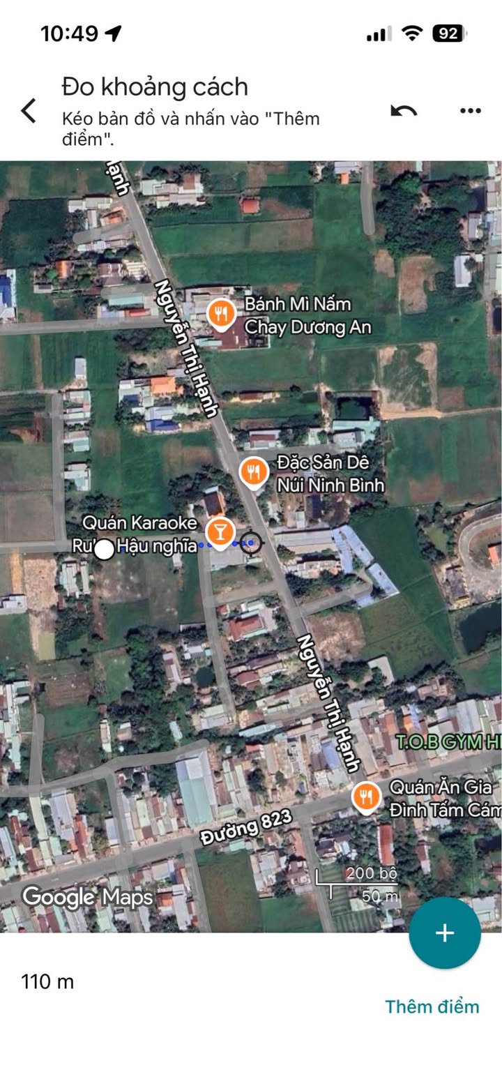 Đất thổ cư 825m² đường Nguyễn Thị Hạnh - Giá chỉ 4.6 tỷ, cơ hội đầu tư tốt!