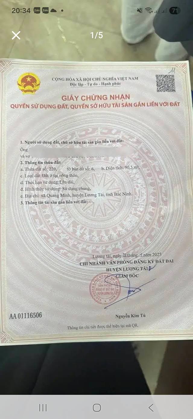 Đất nền Trừng Xá Lương Tài 90m² - Vị trí đẹp, giá thỏa thuận hấp dẫn!