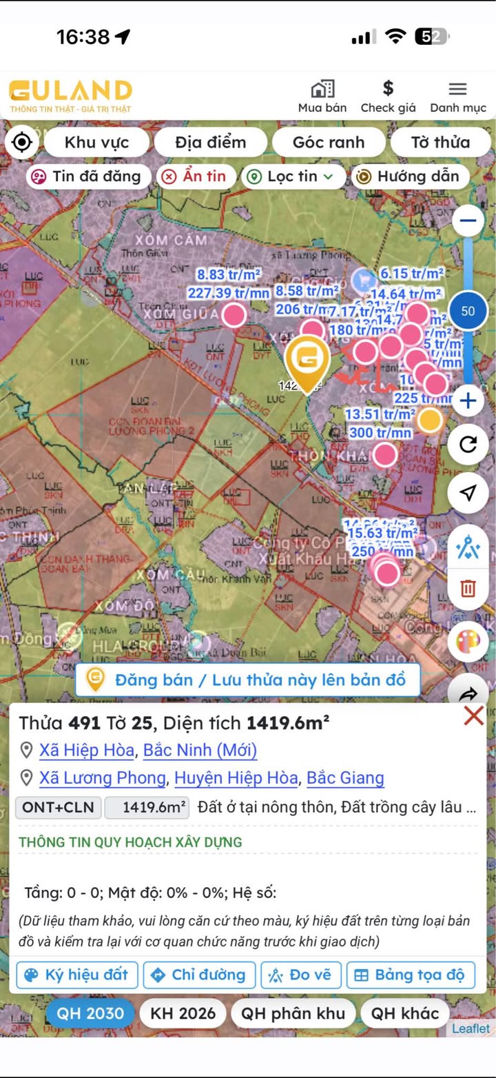 Đất nền Đoan Bái, Hiệp Hoà 101m² giá 1 tỷ - Đường thông thoáng, khu dân cư đông đúc!