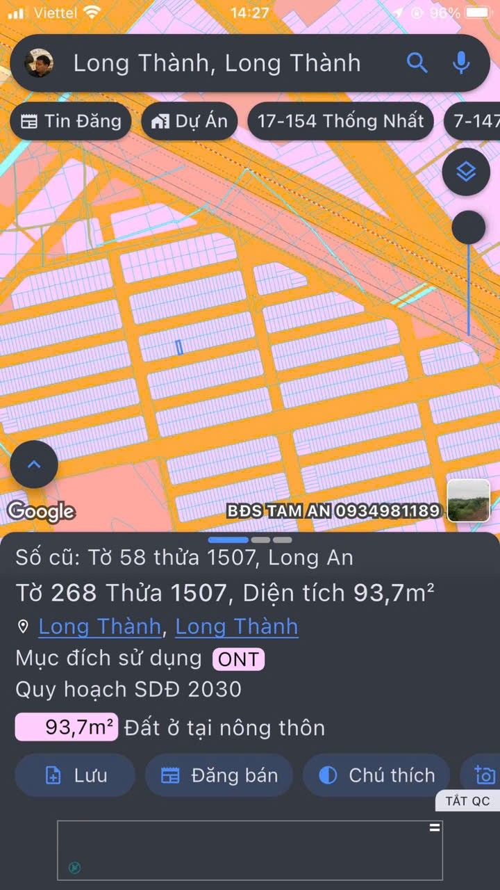 Bán lô đất KDC An Thuận Long Thành 92m² - Sổ đỏ chính chủ, tiện ích đầy đủ!