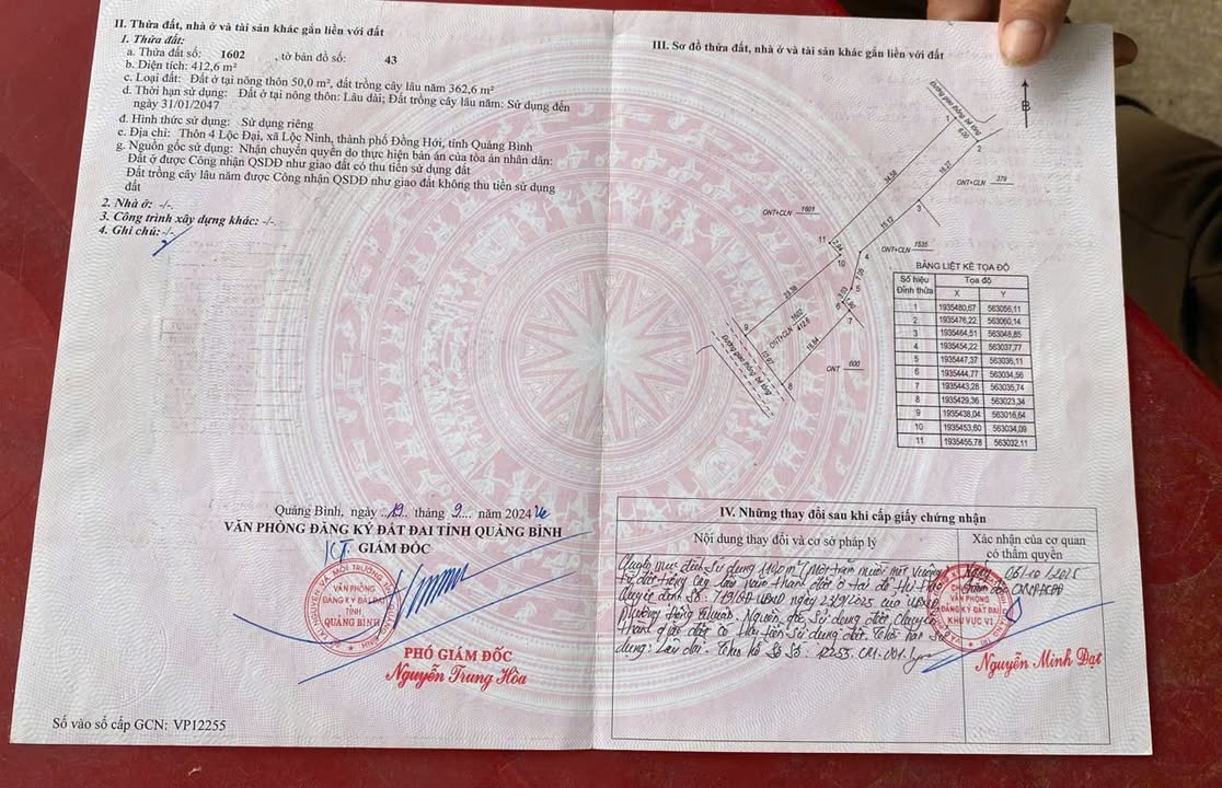 Đất Lộc Ninh, Đồng Hới, Quảng Bình 412.6m² giá 3 tỷ - Cơ hội đầu tư tuyệt vời!