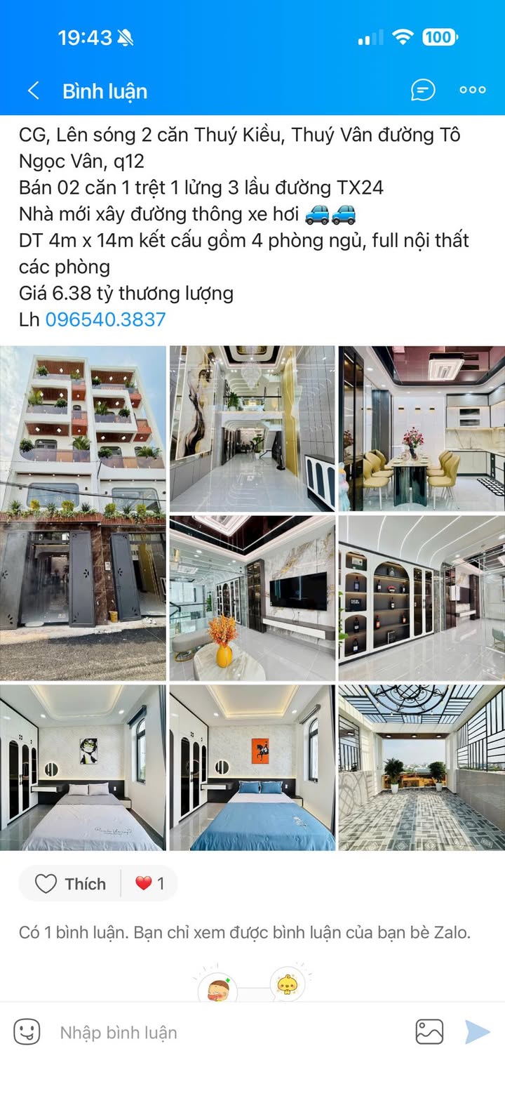 Nhà phố 56m² đường Tô Ngọc Vân, Quận 12 - Đầy đủ nội thất chỉ 6.38 tỷ!