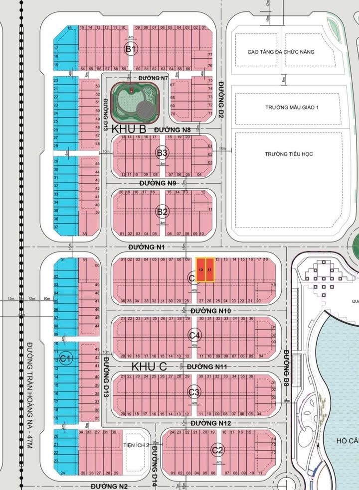 Shophouse Khu C5 – Nam Long II Central Lake 500m² giá thỏa thuận - Vị trí đắc địa cho kinh doanh!