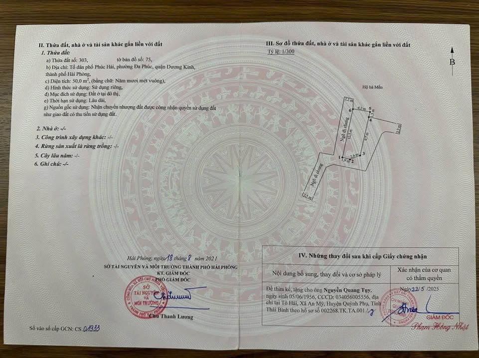 Bán đất Đa Phúc Dương Kinh 48m² giá 1.3 tỷ - Lô góc 3 mặt thoáng tuyệt đẹp!